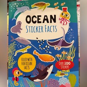 Ocean Sticker Facts Book for Kids
